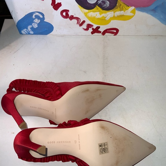 Good American Stiletto Sling Back Size 12 - Picture 5 of 5